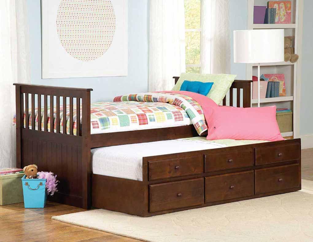 Giường tầng hộp viking 092 gỗ tự nhiên