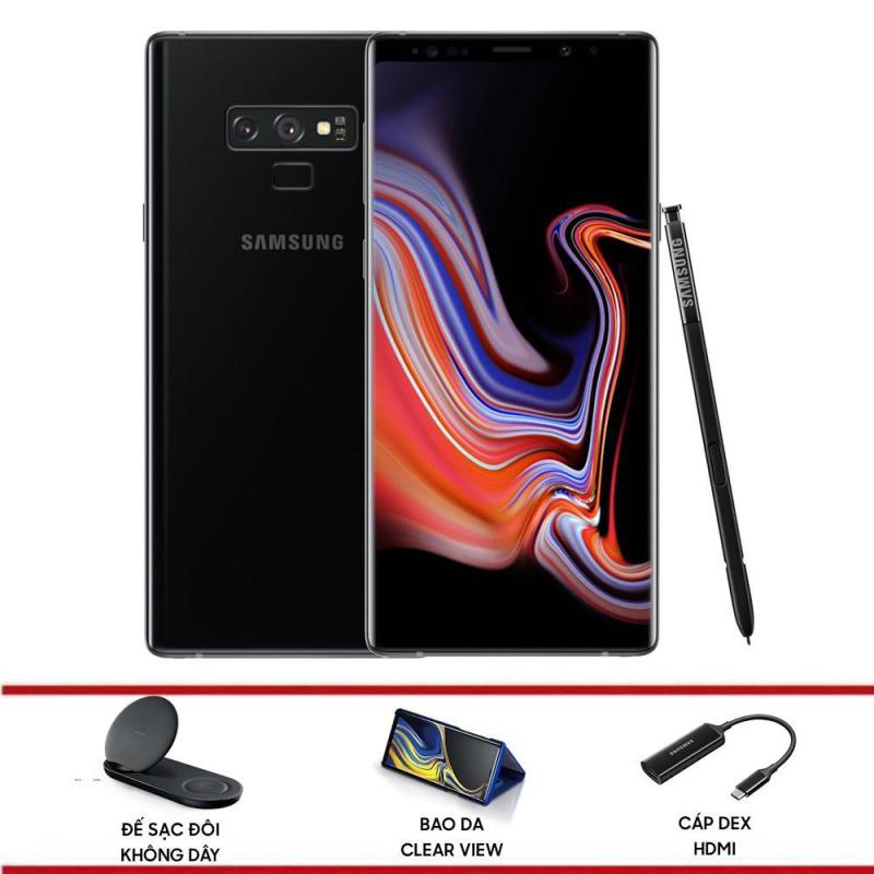 Điện thoại Samsung Galaxy Note 9 - Hãng phân phối chính thức + Tặng Bộ quà Bao da Clear View, Cáp Dex HDMI và Đế sạc đôi không dây chính hãng