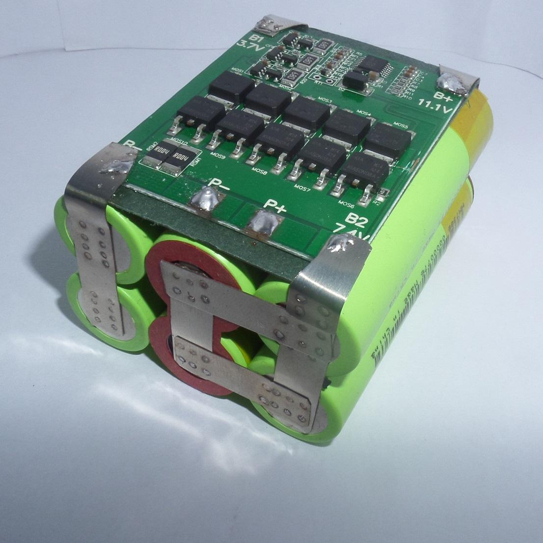 Pack PIN NATIONAL LiShen 3S2P dung lượng 4AH - Dòng xả 30A - Full mạch bảo vệ và sạc cân bằng