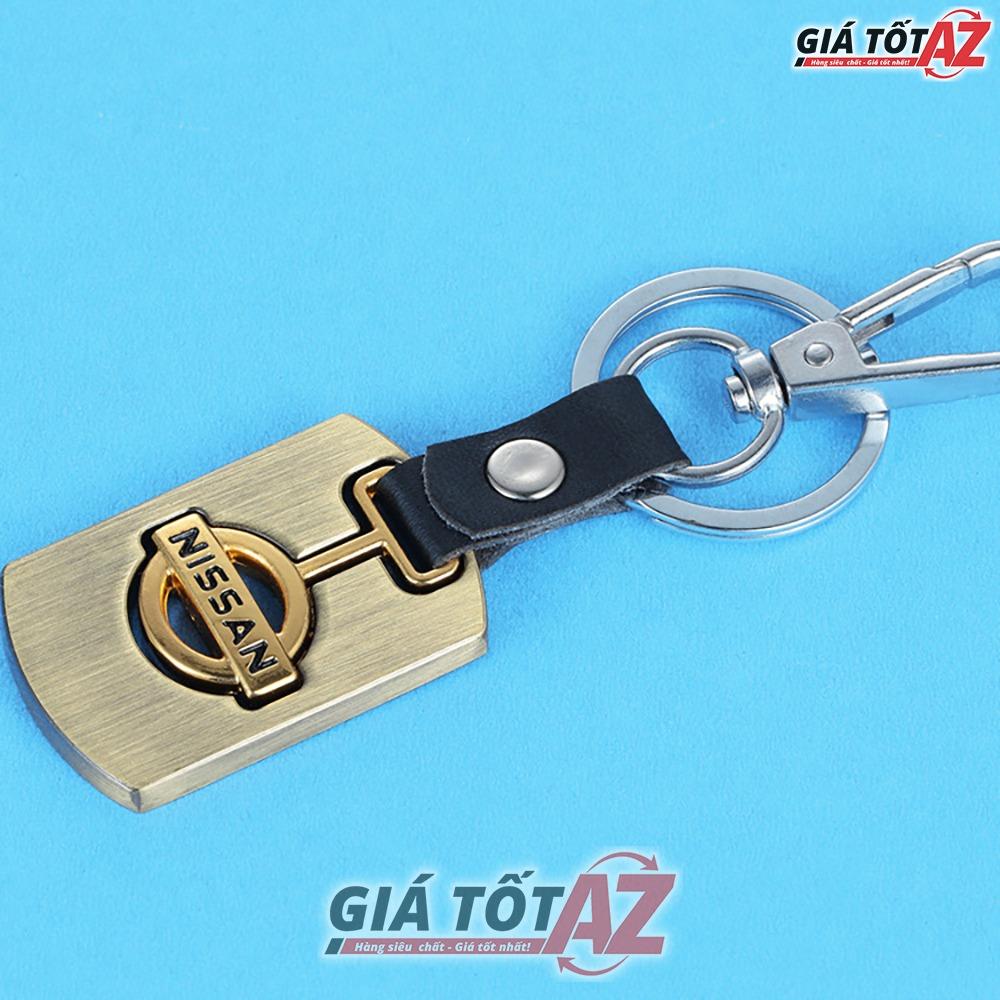 Móc treo chìa khóa ô tô logo hãng Nissan - Mầu vàng sang trọng