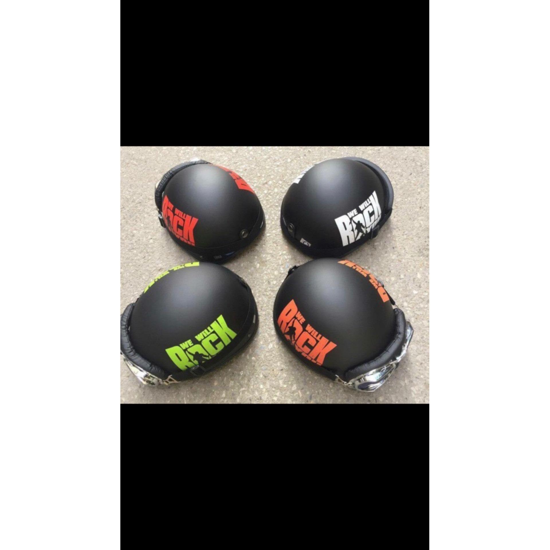 Hàng công ty :Compo Mũ phượt Rock trắng + Kính Phi Công