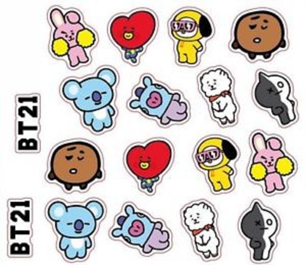 Bộ sticker bt21 bts