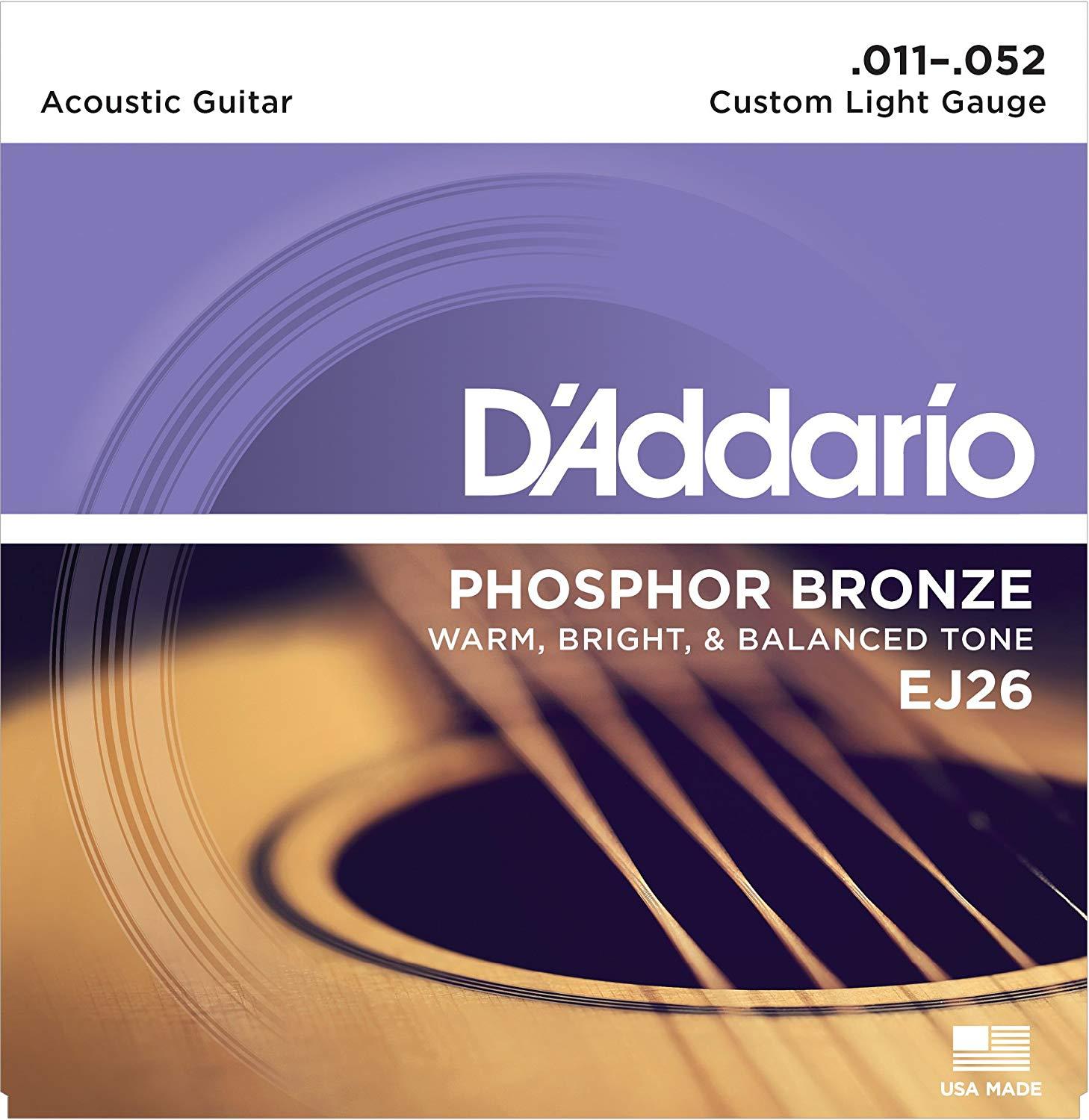 Dây Đàn Guitar Acoustic Phosphor Bronze Daddario EJ26