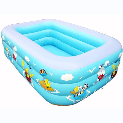 Bể bơi phao gia đình chữ nhật 2 tầng kích thước120x85x35