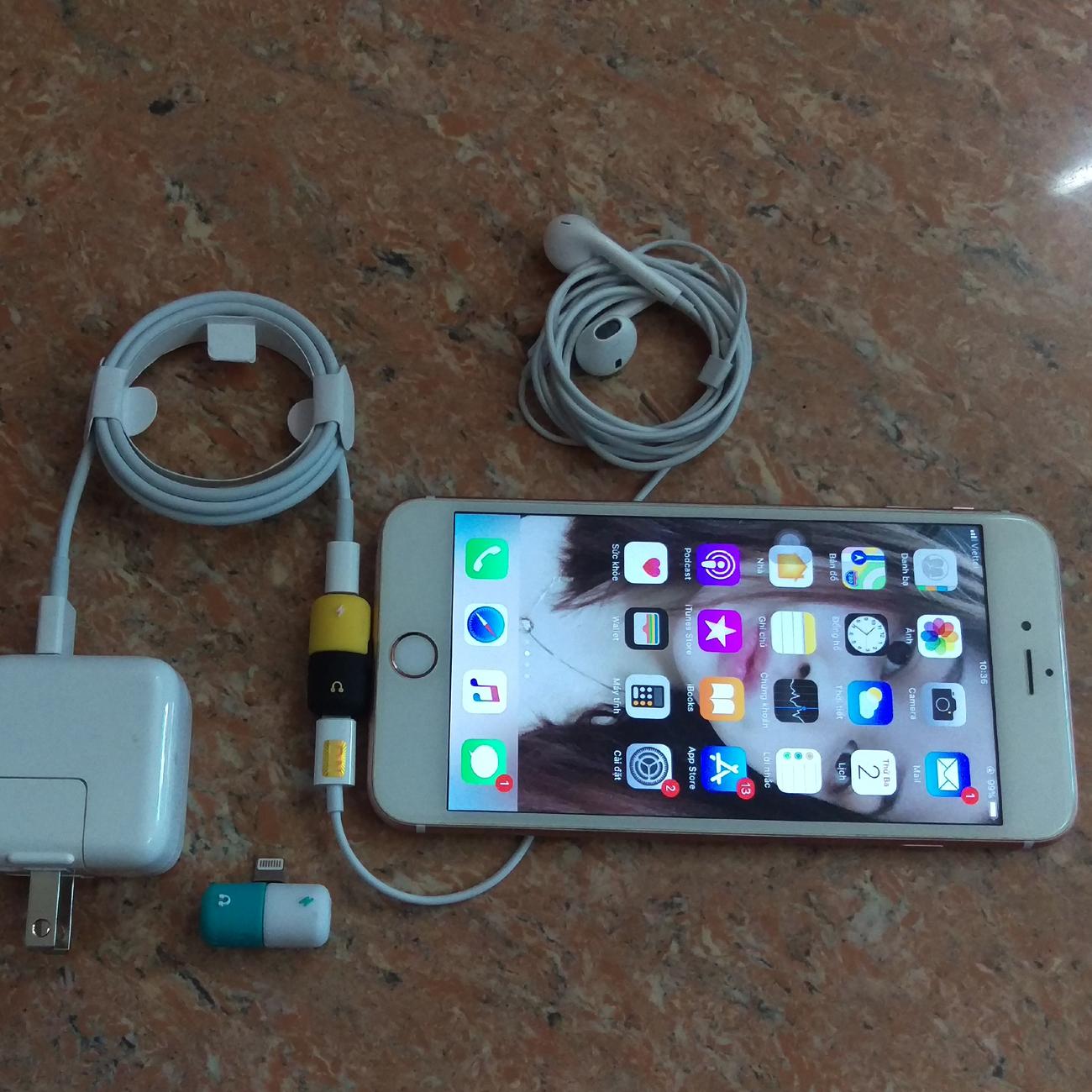 [CỰC HOT] Cáp chia Lightning 1 ra 2 cho Sạc và Tai nghe cho Iphone 7 Phiên Bản 2018, bộ chuyển đổi vừa sạc vừa nghe nhạc, bộ chia 2 cổng sạc và tai nghe cho iphone 7, 8, X