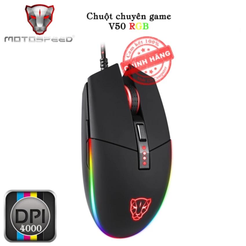 Chuột chuyên game cao cấp motospeed v50 rgb - độ nhạy 4000dpi