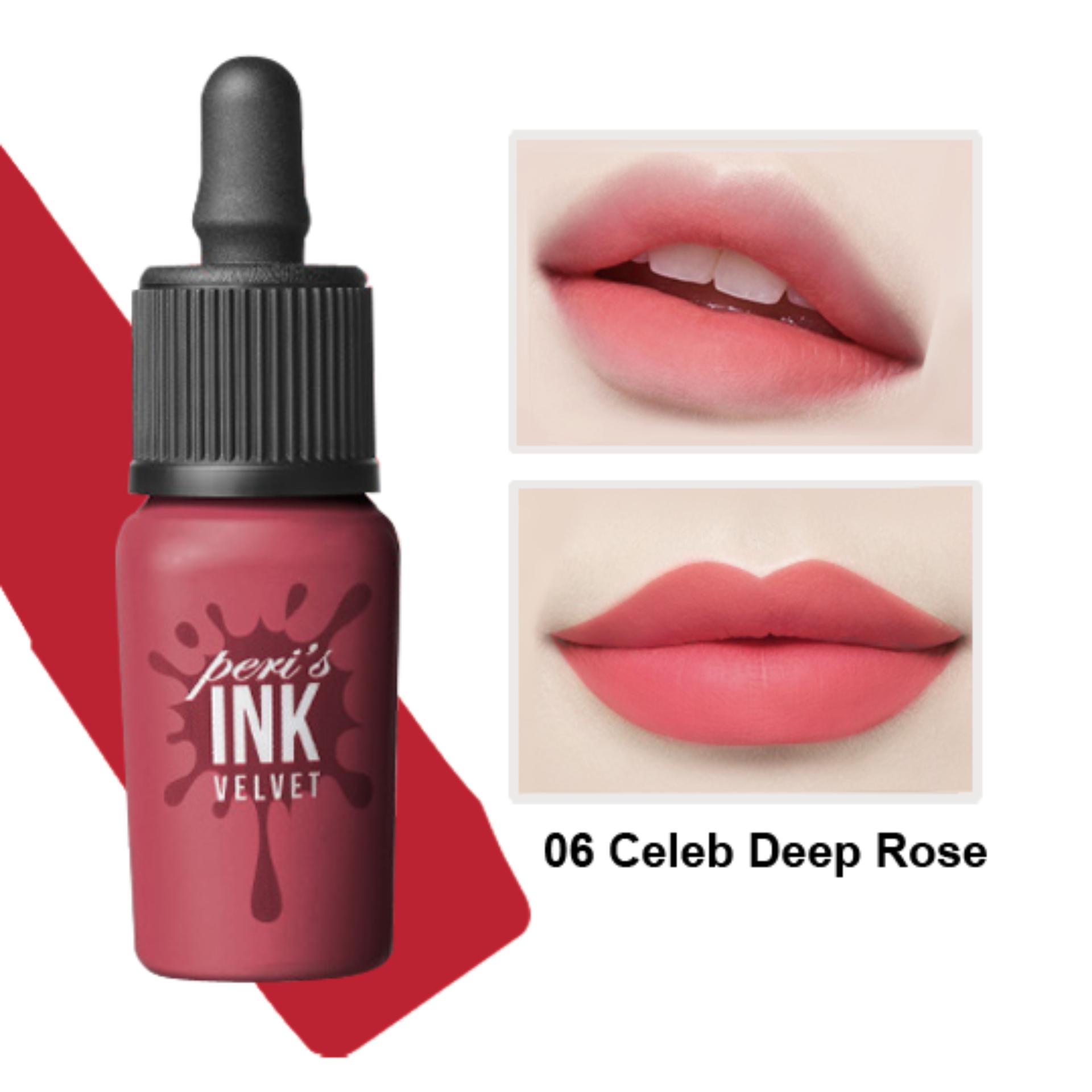 Son kem lì Peripera Peri's Ink Velvet No.06 Celeb Deep Rose