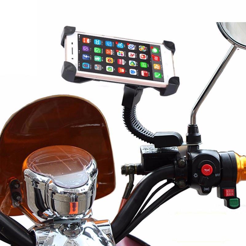 Giá đỡ điện thoại loại chân gương gắn xe máy