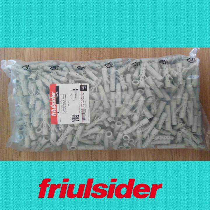 [HCM]Túi 500 cái tắc kê nhựa Friulsider TU 10x50 (Tắc kê hỏa tiễn)