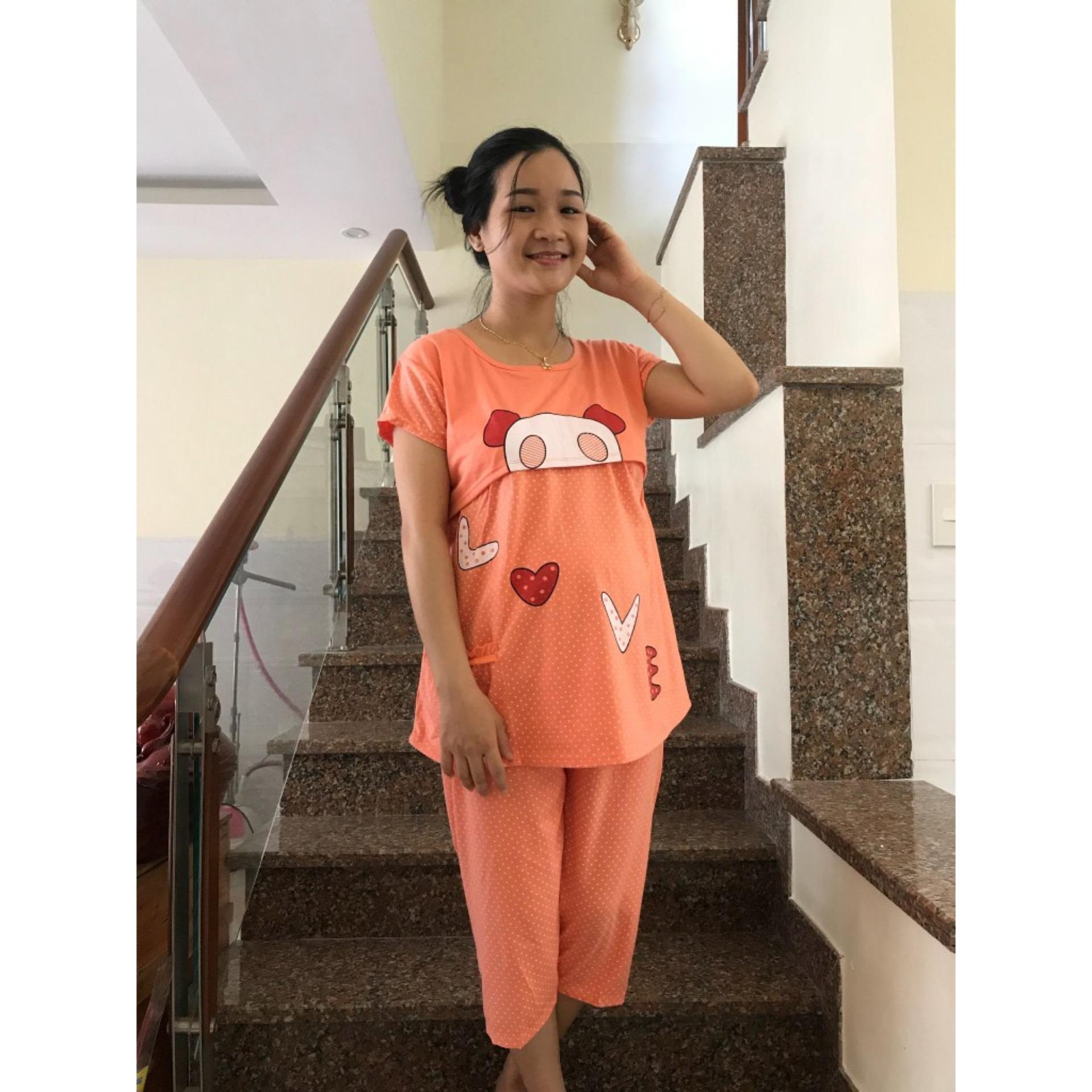 Đồ bộ bầu lửng 2 chức năng gấu