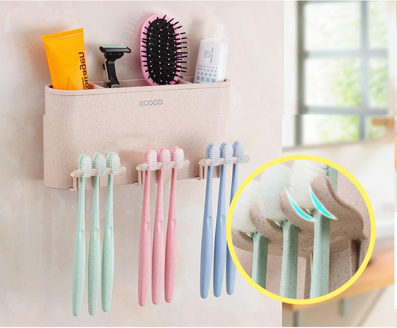 Bộ nhả kem đánh răng kèm 3 cốc ECOCO tiện lợi