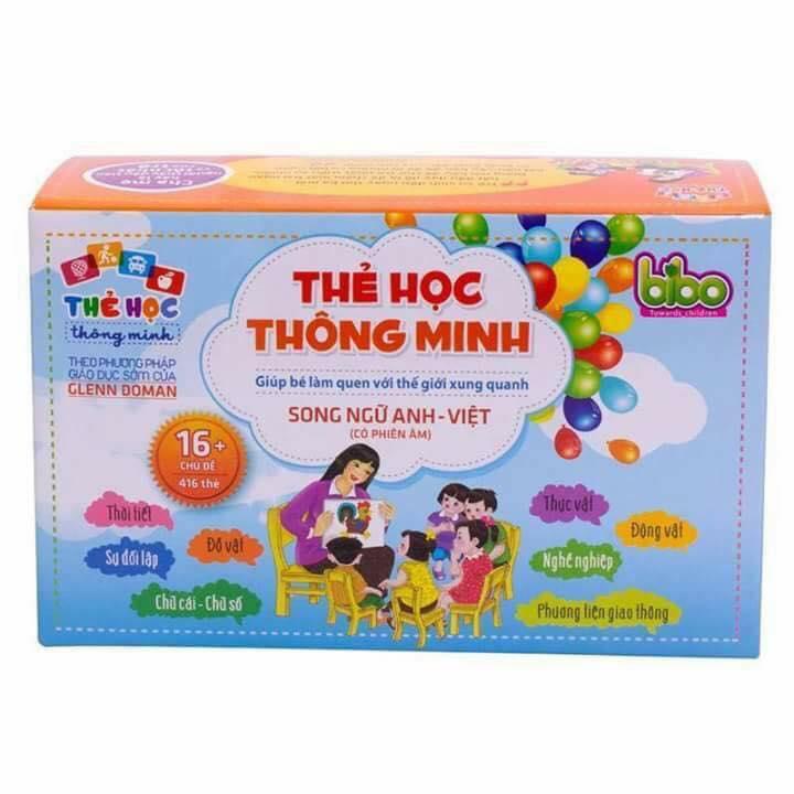 Bộ 416 thẻ học tiếng anh thông minh flashcard cho bé