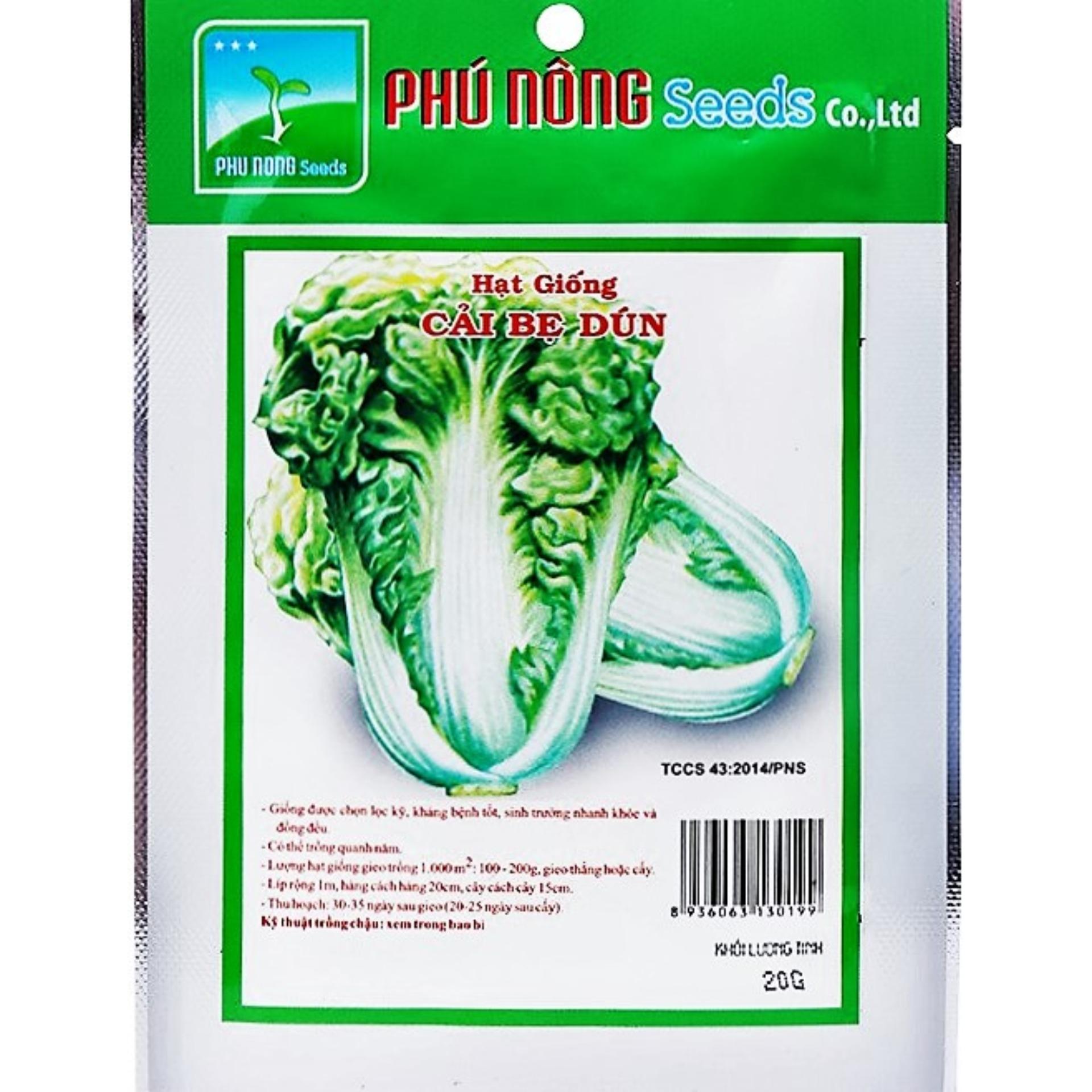[HCM] Hạt giống Cải bẹ dún Phú Nông 10g.