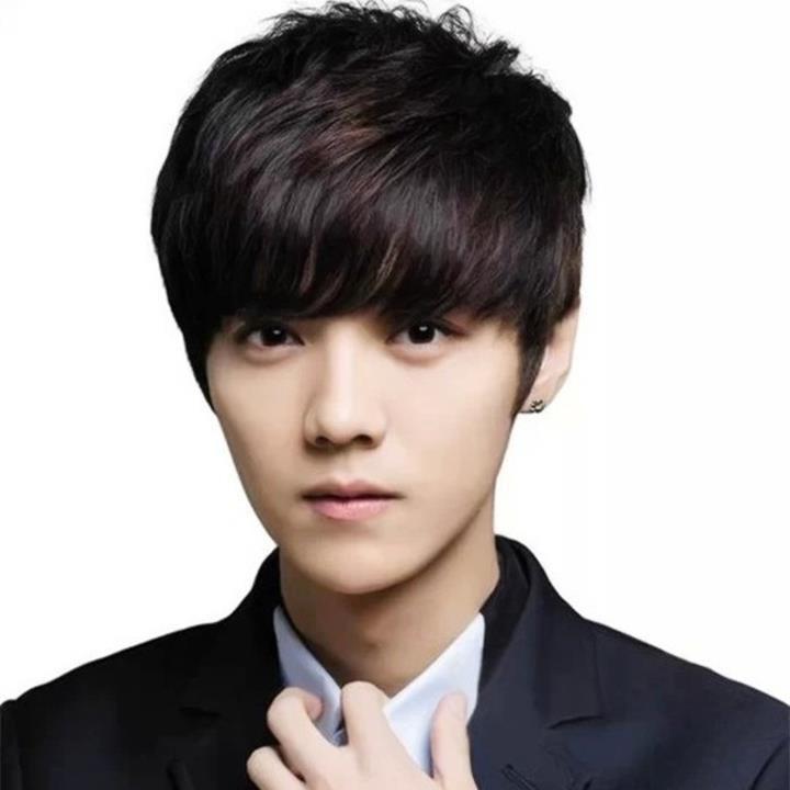 [HCM]Tóc Giả Nam Hàn Quốc Màu Đen Tặng Kèm Lưới AeShin - D22