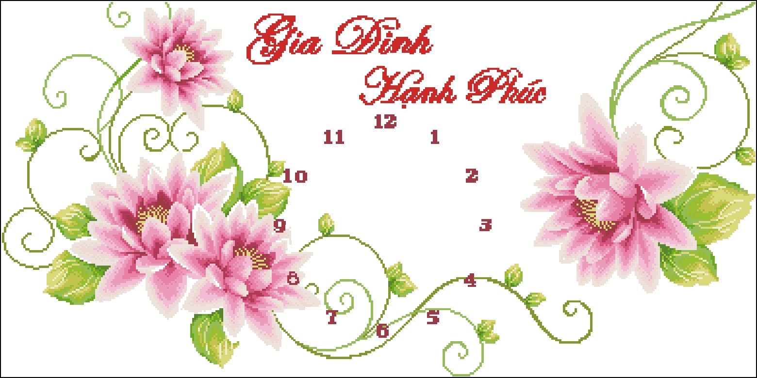 [HCM]Tranh Thêu Chữ Thập Gia Đình Hạnh Phúc 1