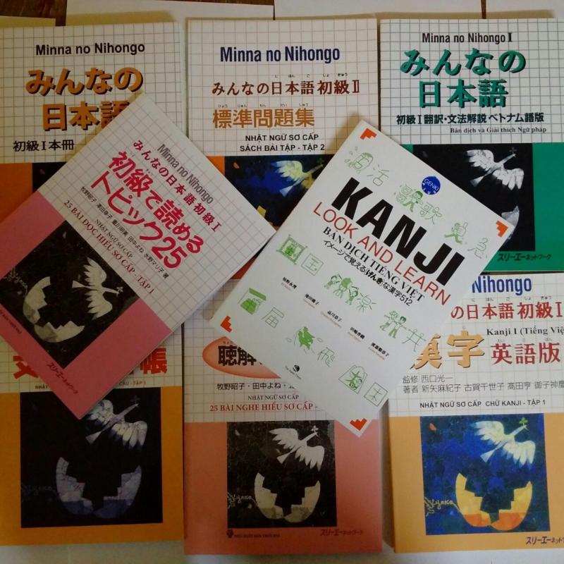 Sách - Combo minna no nihongo trọn bộ 8 cuốn sơ cấp tập 1