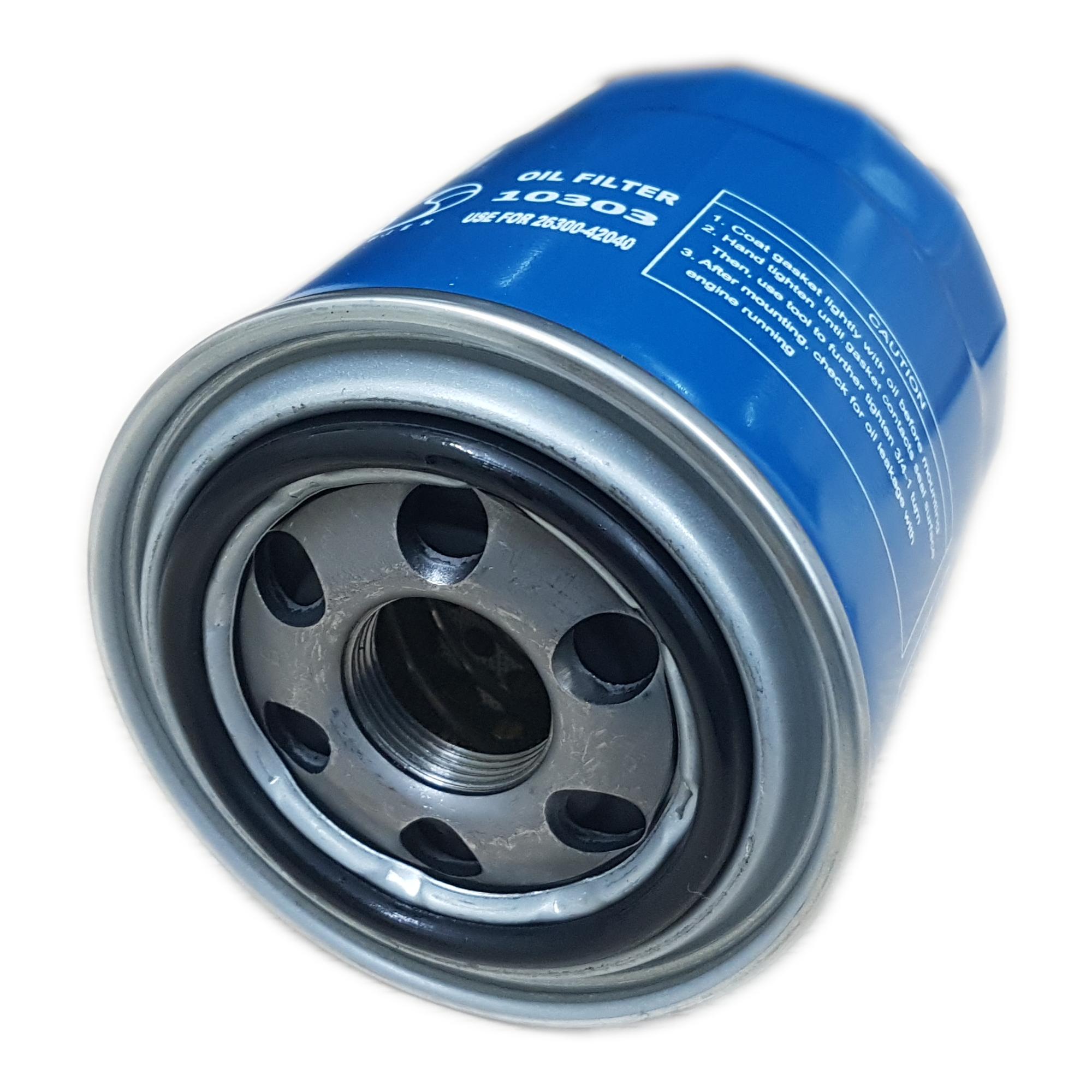 LỌC NHỚT HYUNDAI STAREX, HYUNDAI 1 TẤN, 1.25 TẤN, KIA 1.4 TẤN, 10303, 2630042040, 2630042040 (ĐEN HOẶC XANH)