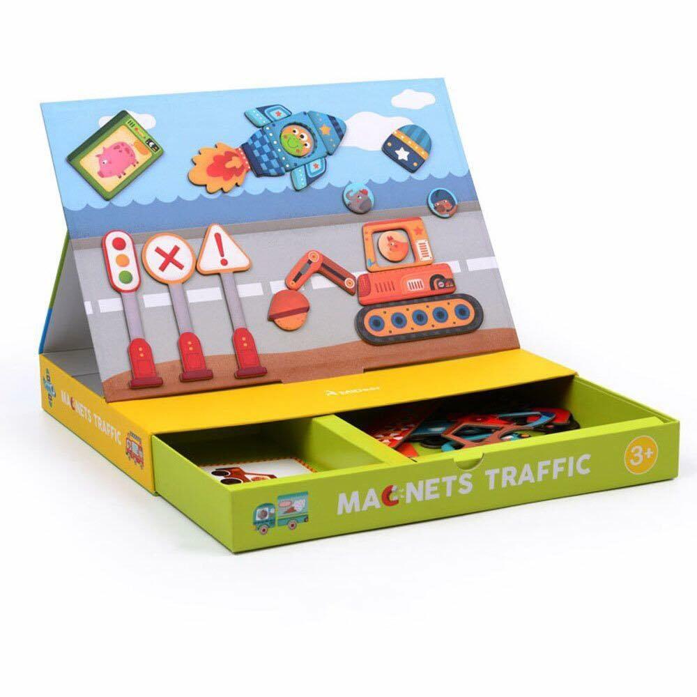 Bộ xếp hình nam châm Magnet Traffic Mideer