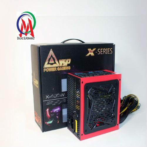 Nguồn VSP X400W quạt 12cm sata công suất thực chuyên game
