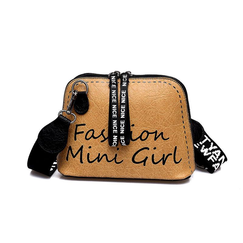 Túi đeo chéo thời trang dây đeo chữ cá tính mini girl pa058