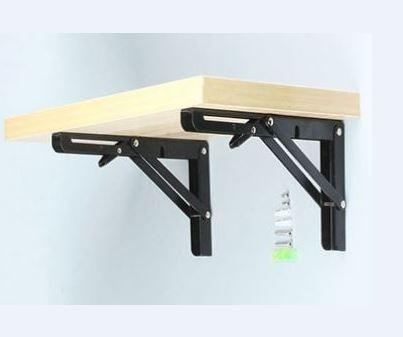Bản lề gập gắn tường 30cm màu đen