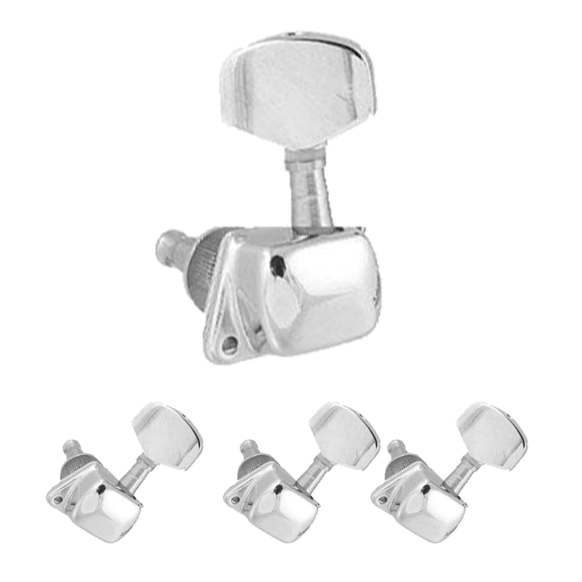 1 chiếc khóa đàn guitar acoustic inox đúc rỗng (bên dây 1,2,3)