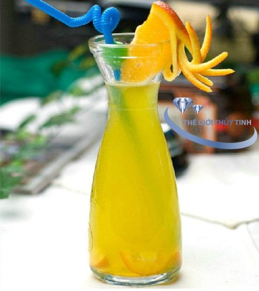 [HCM]LY THỦY TINH EO UỐNG SINH TỐ 500ML