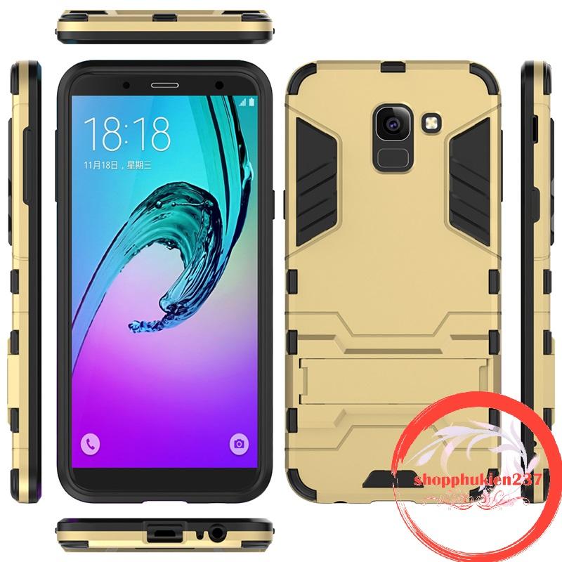 Ốp lưng samsung galaxy j6 2018 ốp chống sốc ironman có giá đỡ