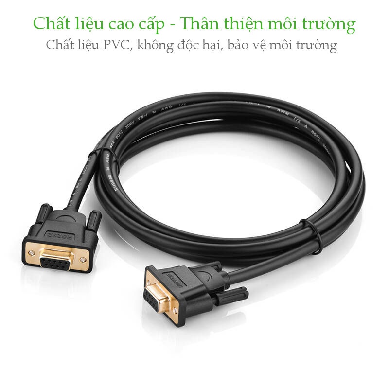 Dây cáp COM RS-232 cái sang cái UGREEN DB101 Dây cáp COM RS-232 cái sang cái UGREEN DB101