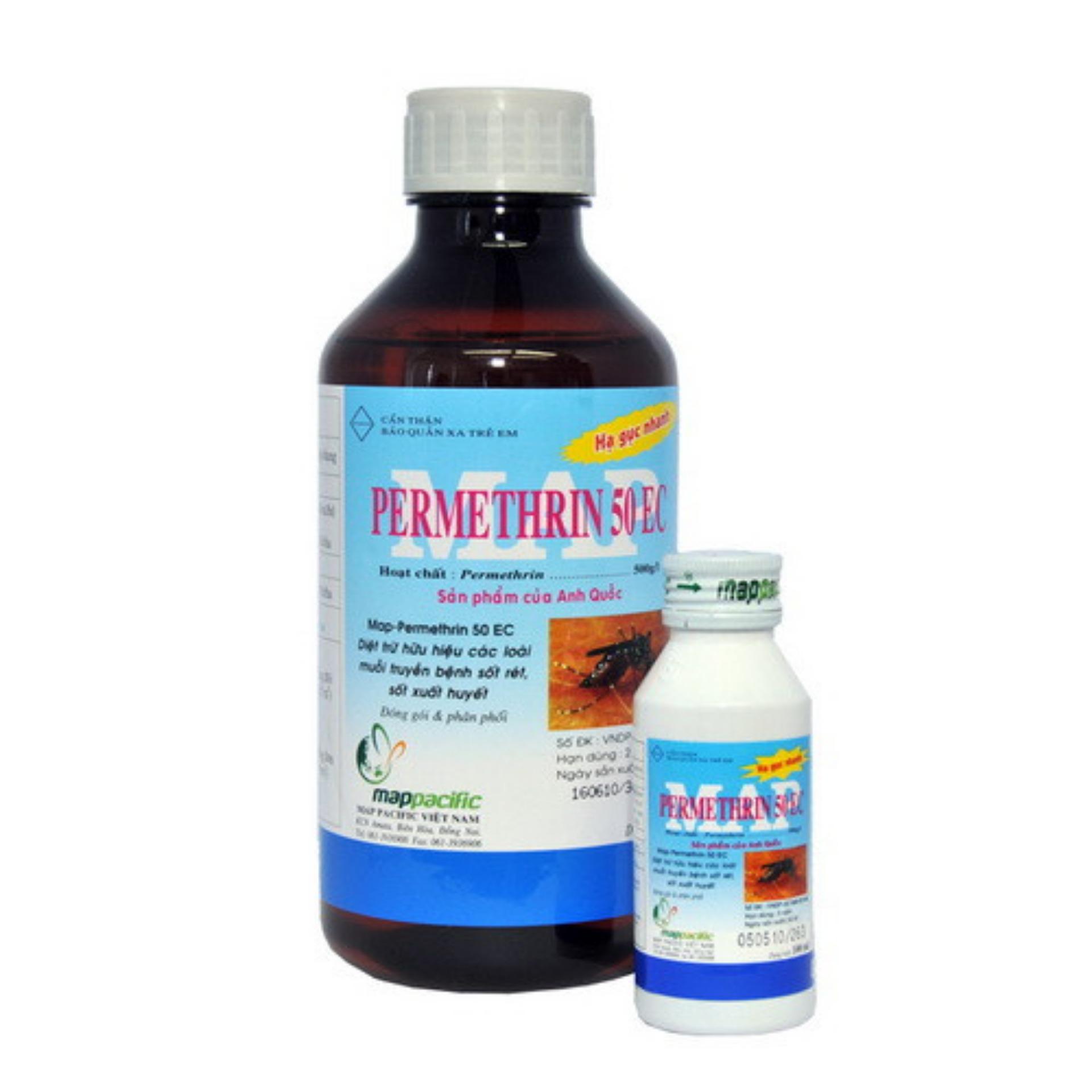 Dung dịch côn trùng, ngừa dịch corona - Map Permethrin 50EC 100ml