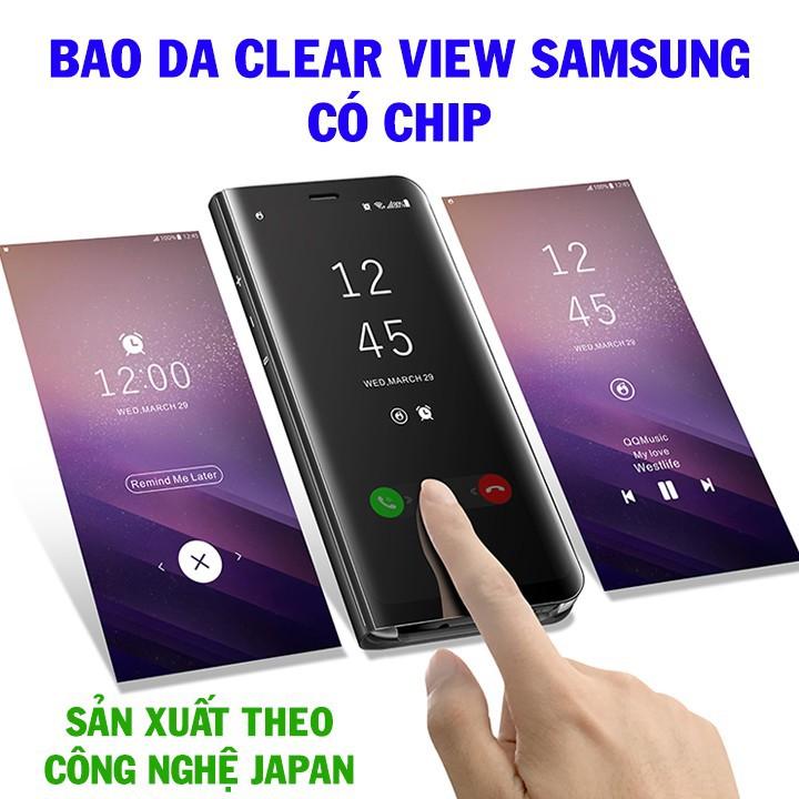 Bao da clear view note 5 - có chip