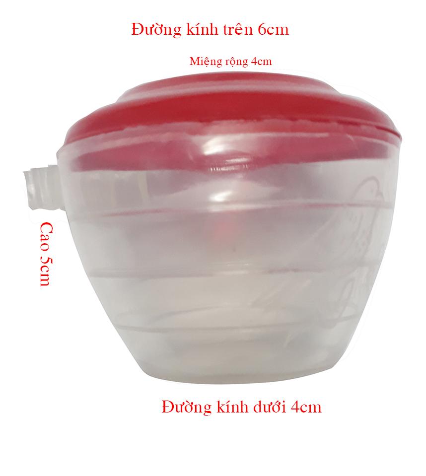 Cóng cốc nhựa chứa thức ăn, nước uống cho chim loại to