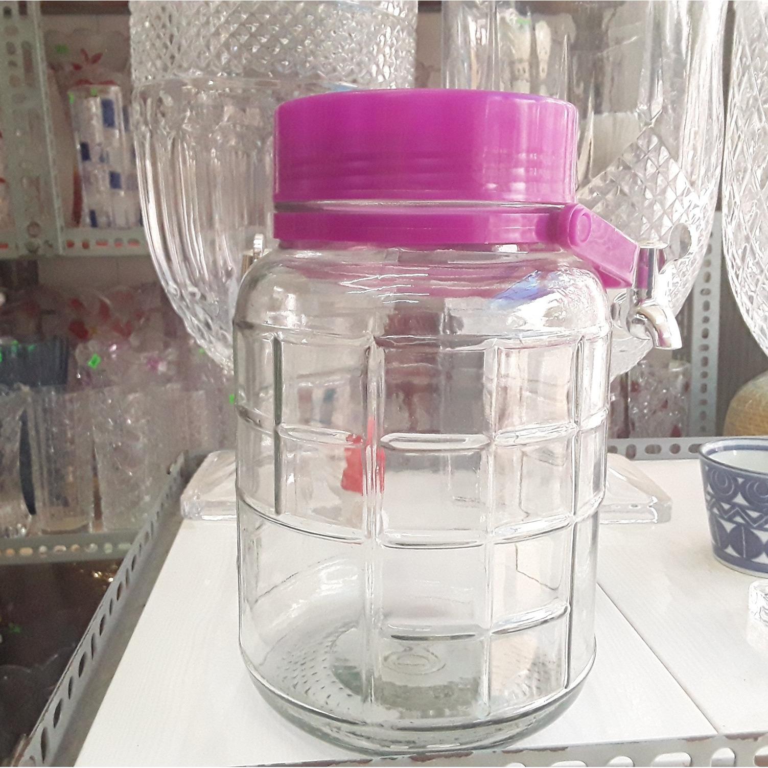 [HCM]Bình thủy tinh ngâm ruou 3L quai nắp nhựa