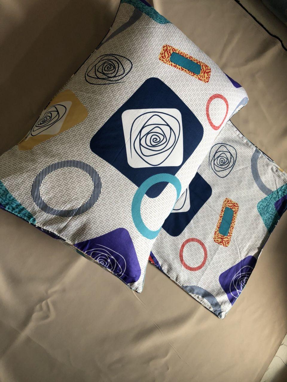 2 áo gối đầu + 1 áo gối ôm vải cotton Thắng lợi