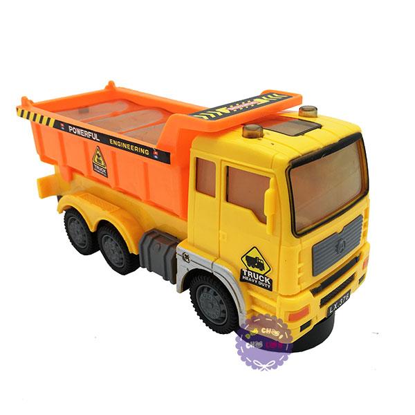 Hộp đồ chơi xe ben 6 bánh chạy pin đèn 3D có nhạc - ĐỒ CHƠI CHỢ LỚN