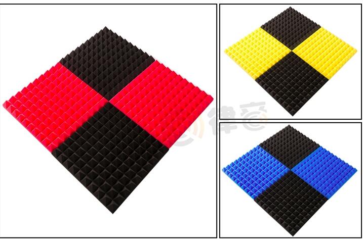 Set 6 tấm Mút xốp tiêu âm hình gai nhiều màu KT 50x50x5cm