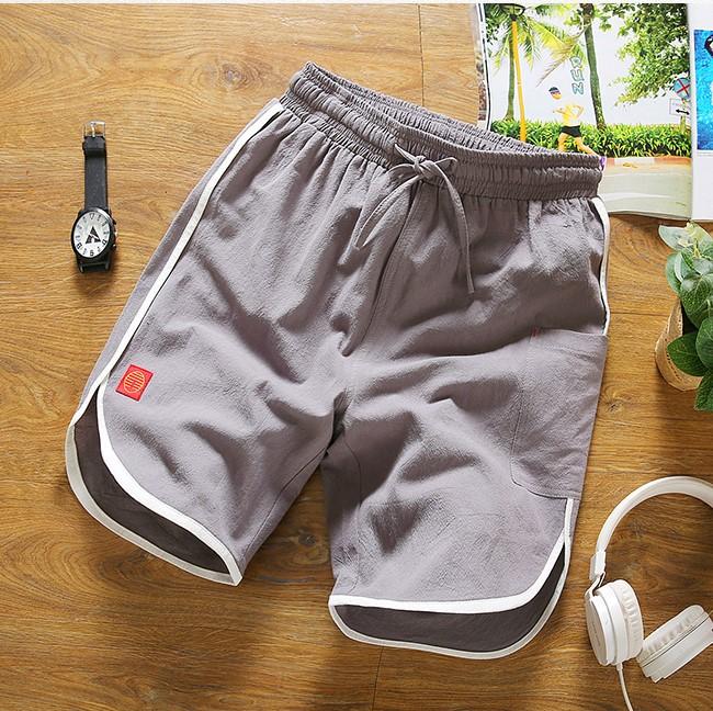 Quần đùi nam MS-Q107 - Quần short nam Hàn Quốc cao cấp 100% đũi gai mềm