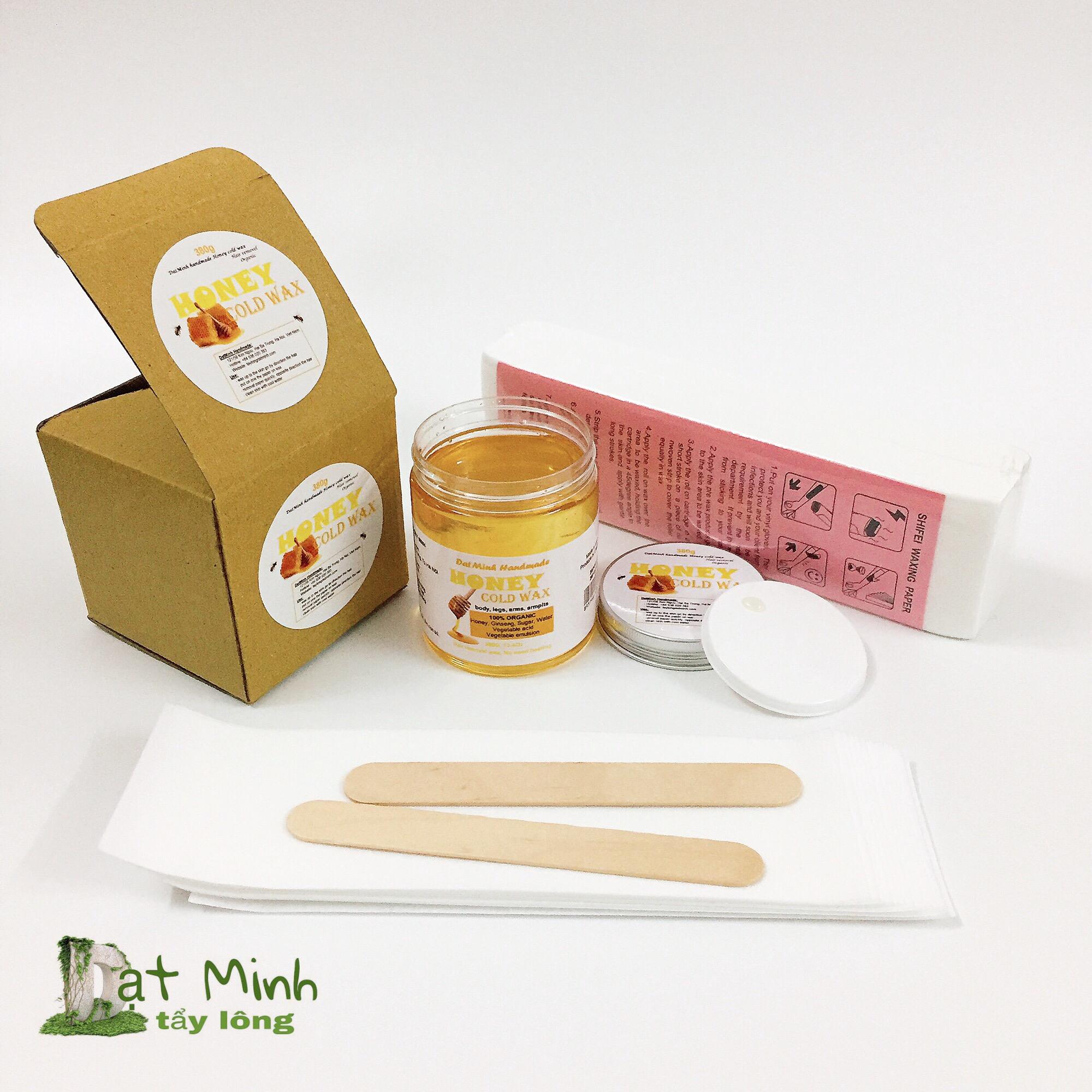 BỘ WAX TẨY LÔNG VĨNH VIỄN TẠI NHÀ VÀ GIẤY WAX, Đạt Minh honey cold wax + Shifei waxing paper 100pcs.