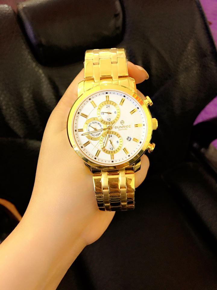 Đồng hồ Nam Sunrise Sang Trọng chất lượng. thể thao Full 6 kim Xuất Xứ nhật bản, chống xước, chống nước, hợp kim không phai zỉ. bảo hành 3 Năm