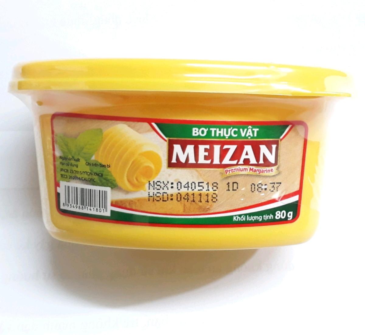 Bộ 10 hộp bơ thực vật meizan 80g nổ bắp rang bơ tại nhà