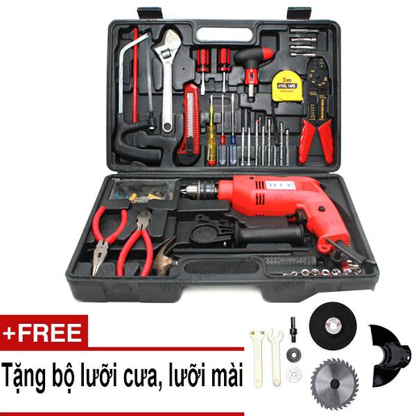 Bộ khoan DIY 103 chi tiết + Tặng bộ lưỡi cưa và mài đa năng