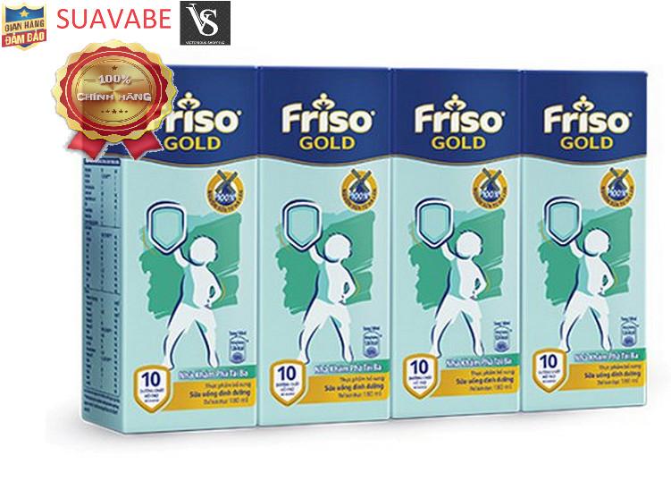 Lốc 4 Hộp Sữa Bột Pha Sẵn Friso Gold Vani (4 x 180ml)