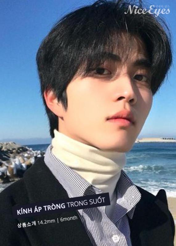 Kính áp tròng cận không màu, độ cận 1 - 10 độ - Nice Eyes