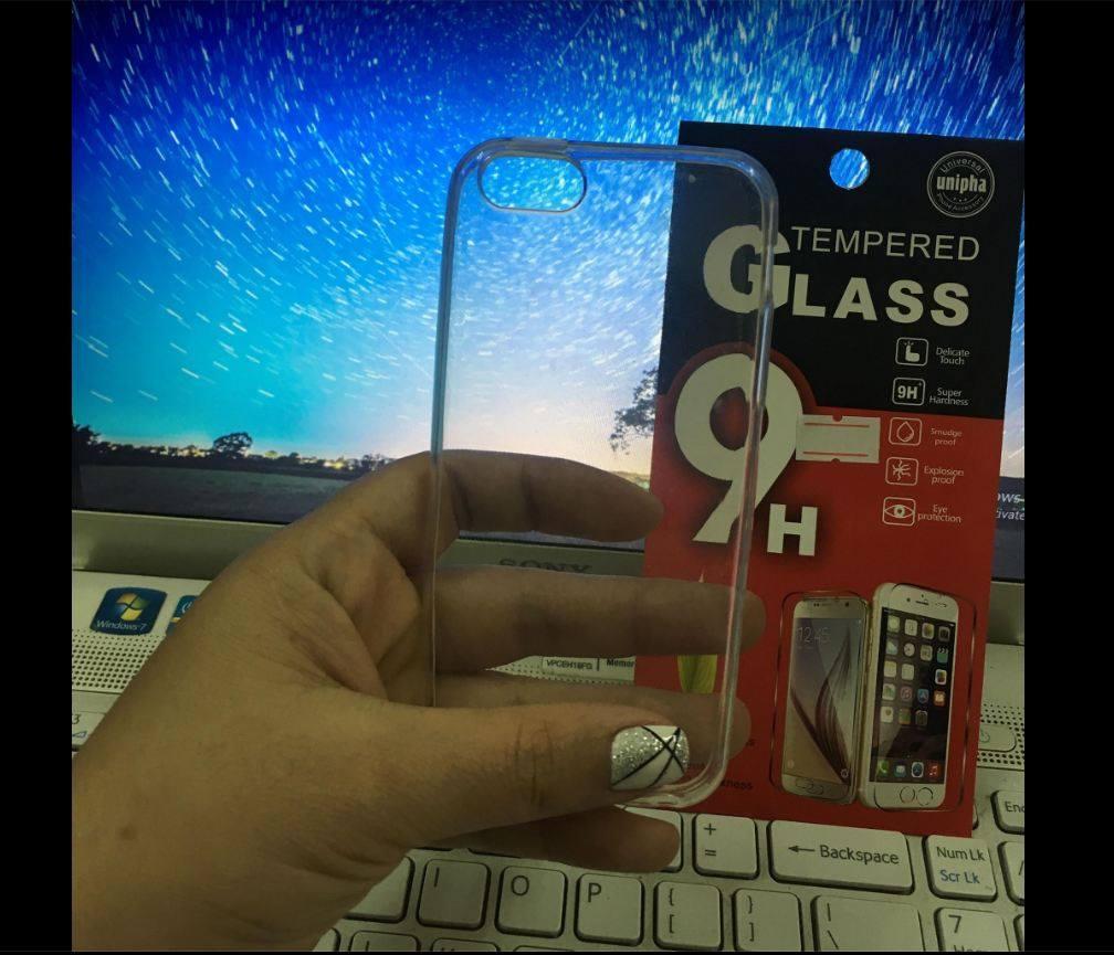Ốp lưng dẻo silicon cao cấp cho iPhone 5 5s Tặng kính cường lực