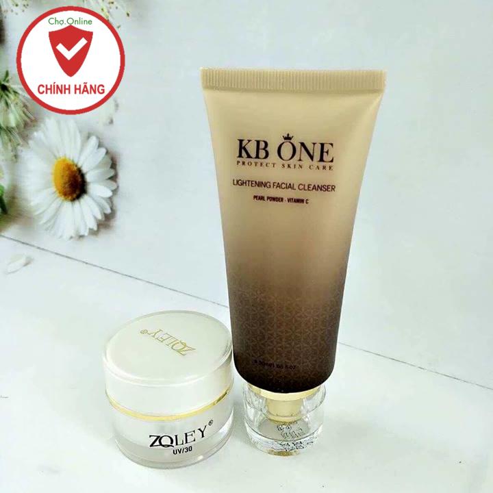 Combo trắng da và se khít lỗ chân lông zoley&kbone + sữa rửa mặt sáng da kbone 100ml