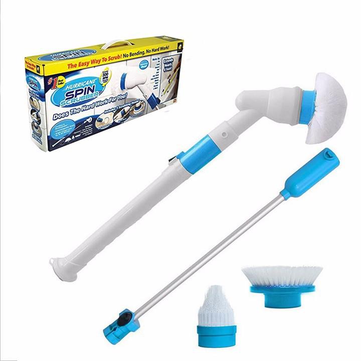 Bộ Chổi Điện Vệ Sinh Thông Minh 360 Độ-Bán Chổi Điện Vệ Sinh Thông Minh 360 Độ Giá Rẻ-Mua Ngay Chổi Điện Đa Năng Thông Minh Xoay 360 độ với 3 đầu chổi cọ giúp làm sạch cả những vị trí khó khăn góc cạnh.
