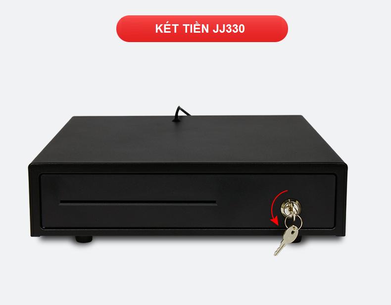 Ngăn kéo đựng tiền jj 330 kết nối máy in hóa đơn