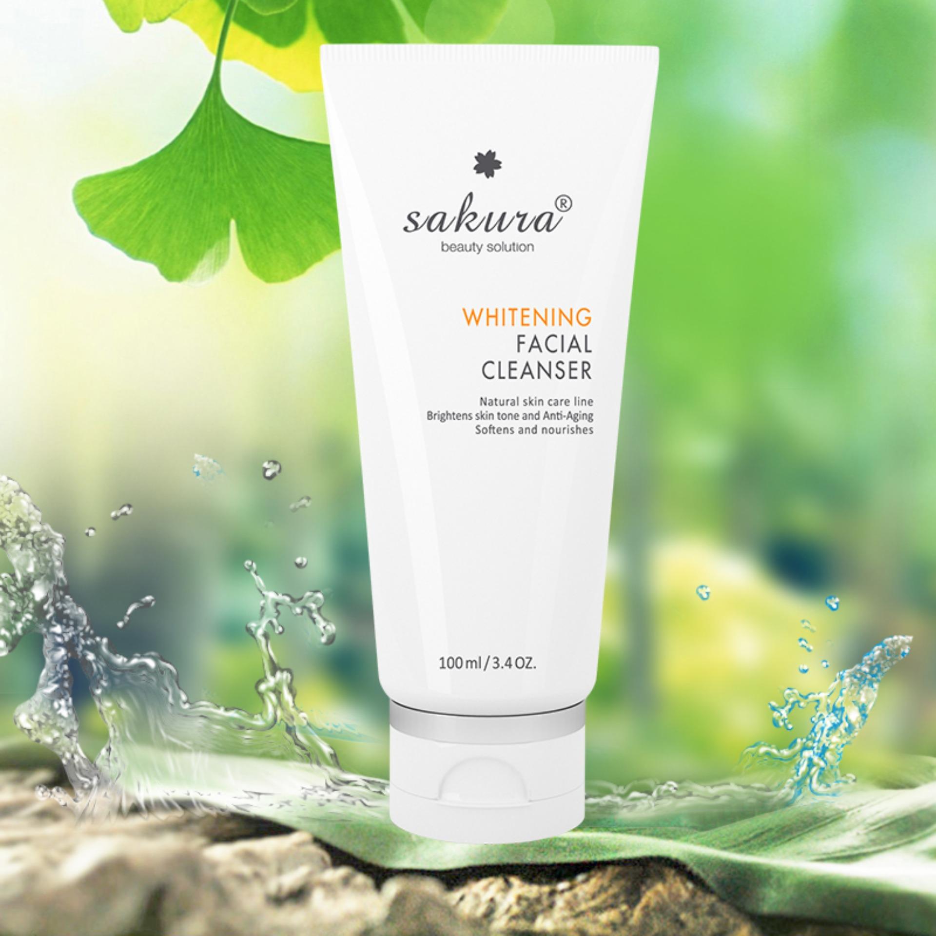 Sữa rữa mặt trị nám trắng da Sakura 100ml