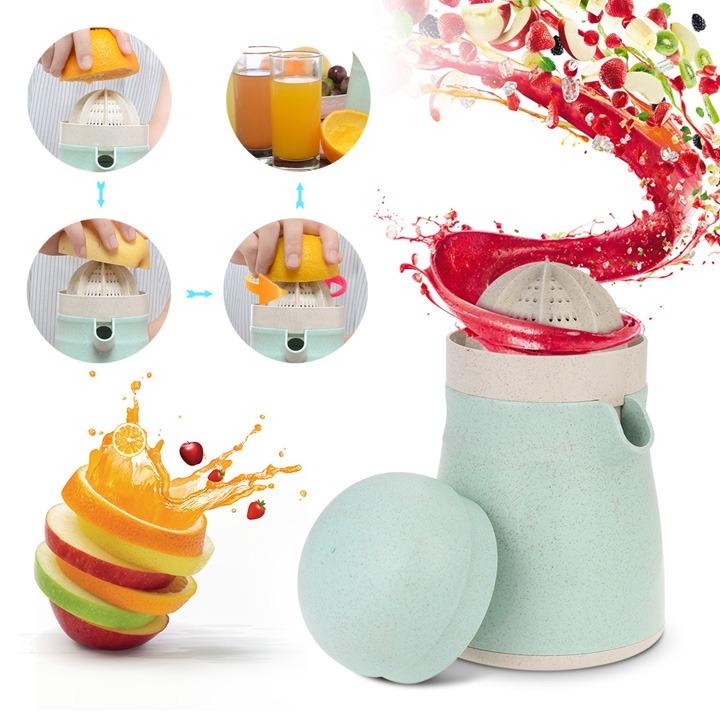 Bình vắt nước cam làm từ thân cây lúa mạch