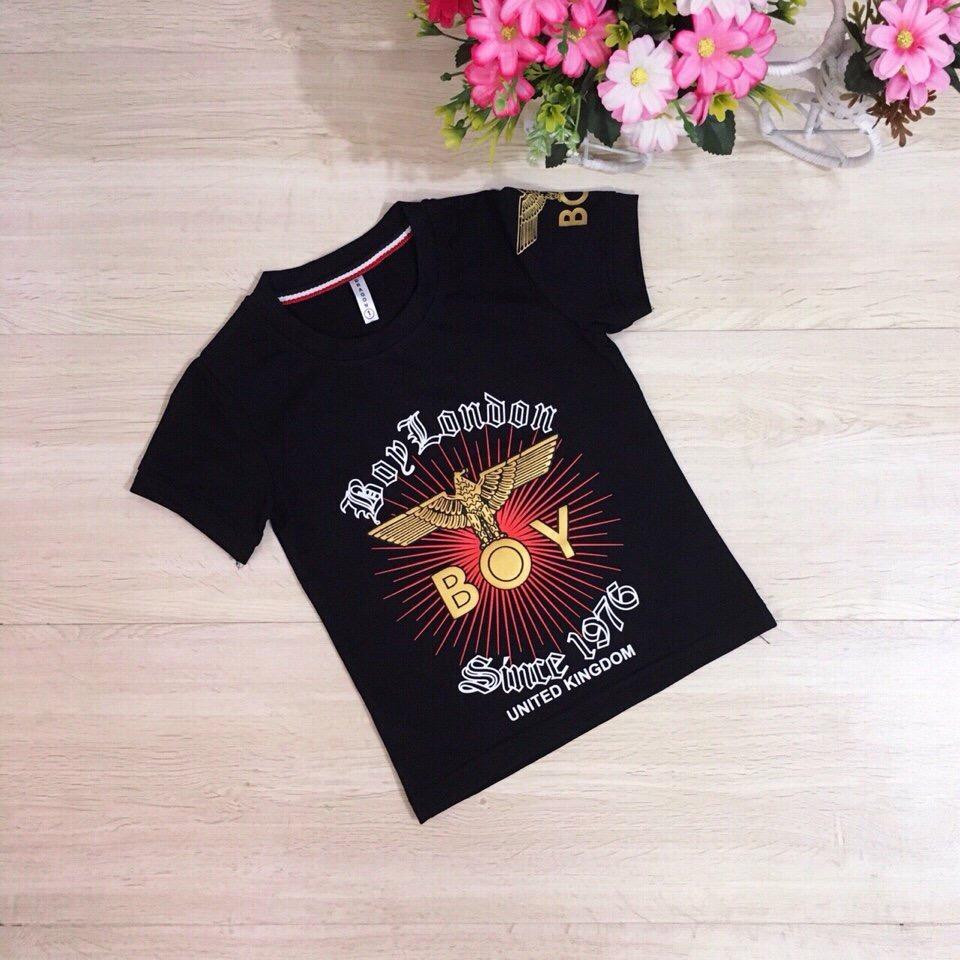 Áo thun bé trai cổ tròn in nhủ cao cấp BOY